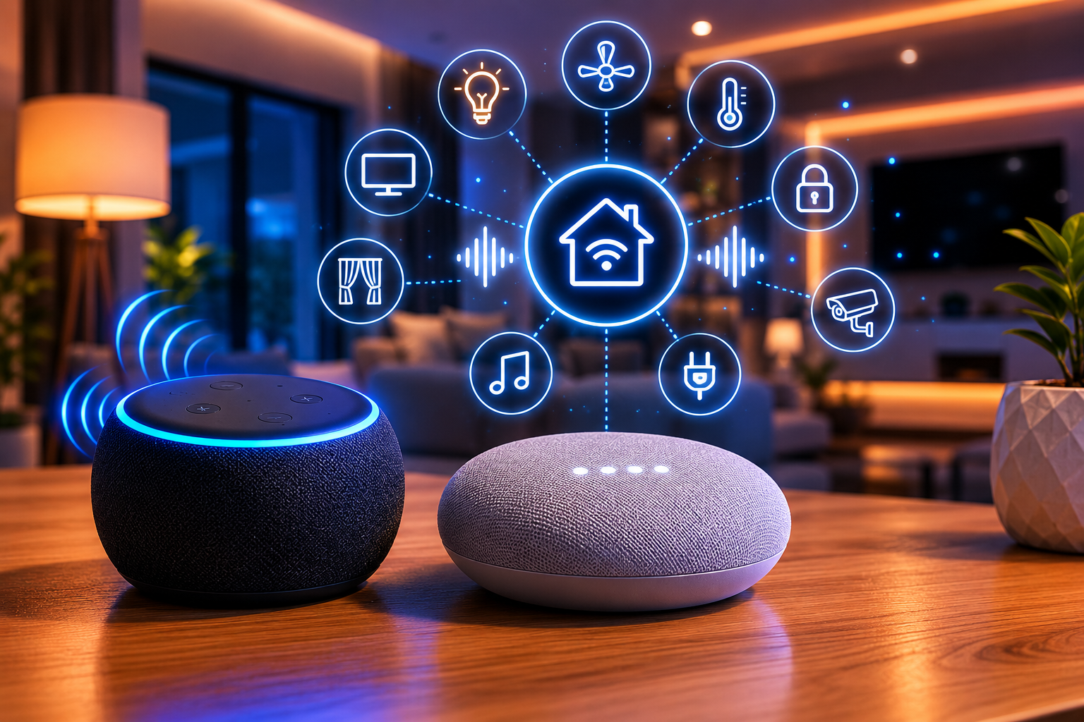 Smart speaker for voice control